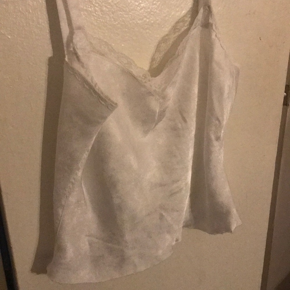 white shimmery camisole